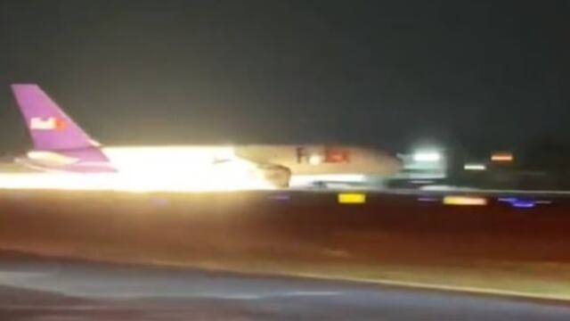 VIDEO: Así aterrizó avión FEDEX
