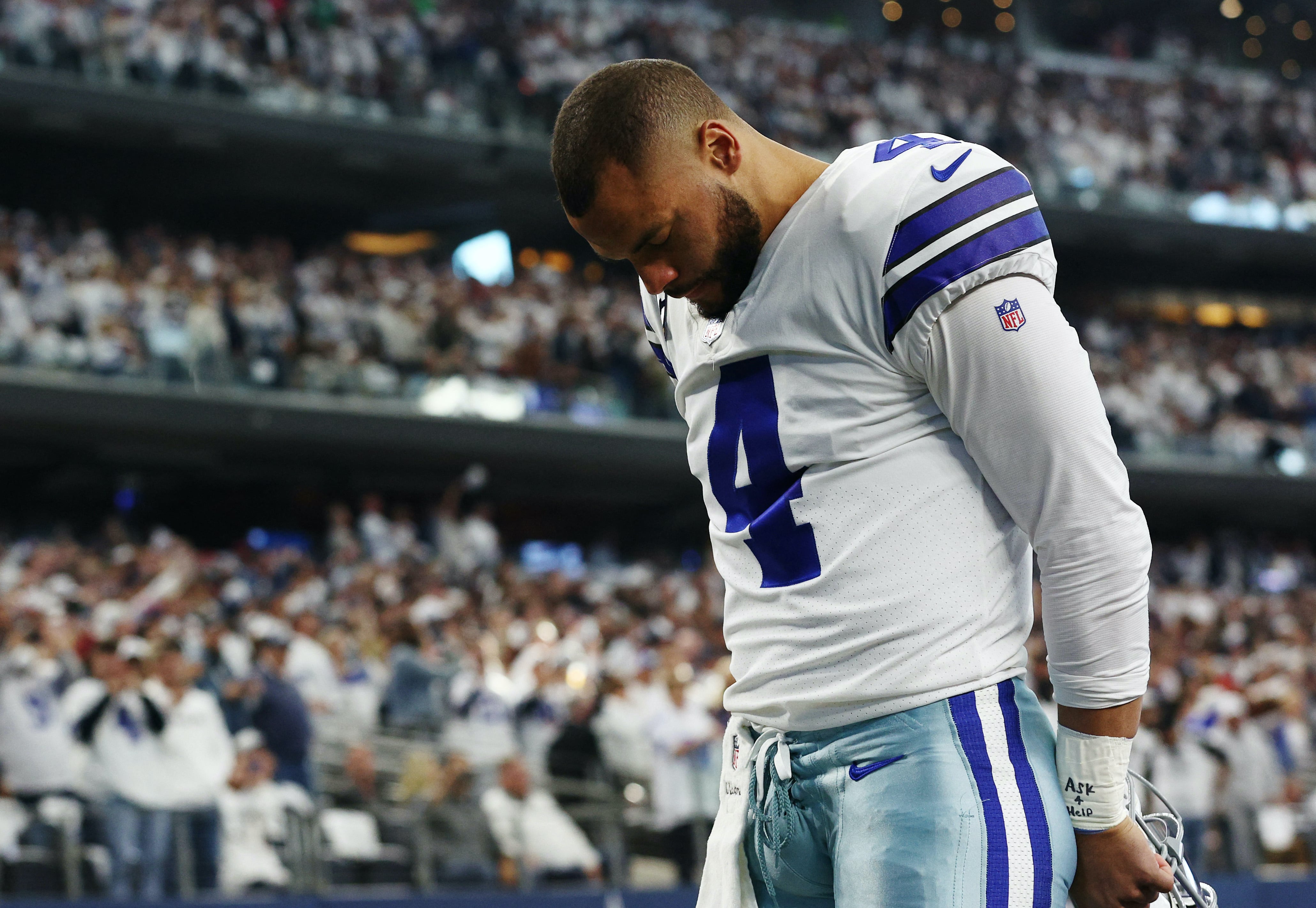 Dak Prescott y los Dallas Cowboys quedaron eliminados.