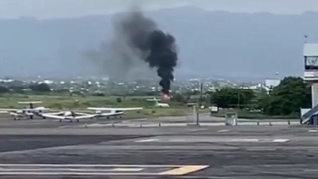 Accidente de avioneta Cessna en Aeropuerto de Cuernavaca