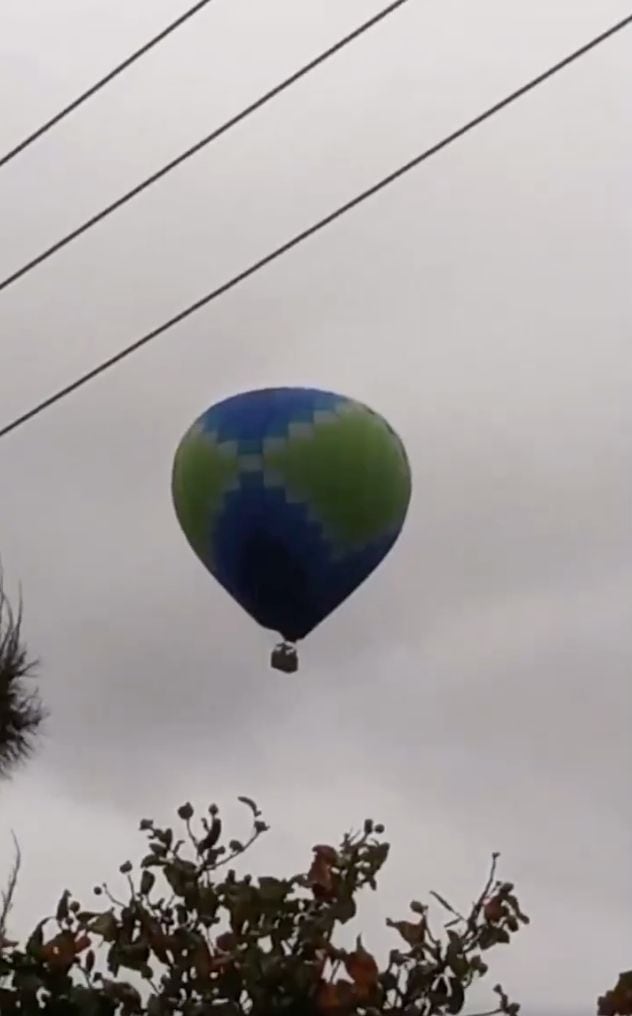 Globo Aerostático se desploma cerca de Teotihuacán