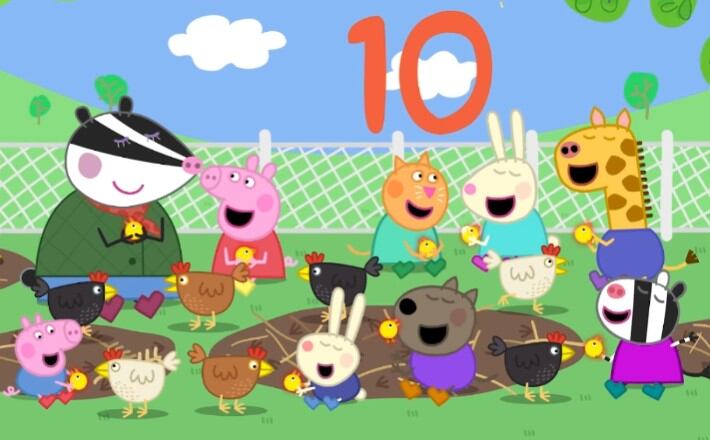 Canción de Peppa Pig para aprender los números