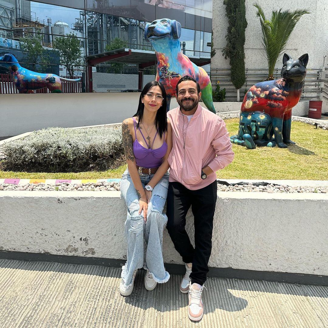 Luis Fernando Peña con su esposa Aly Noris.