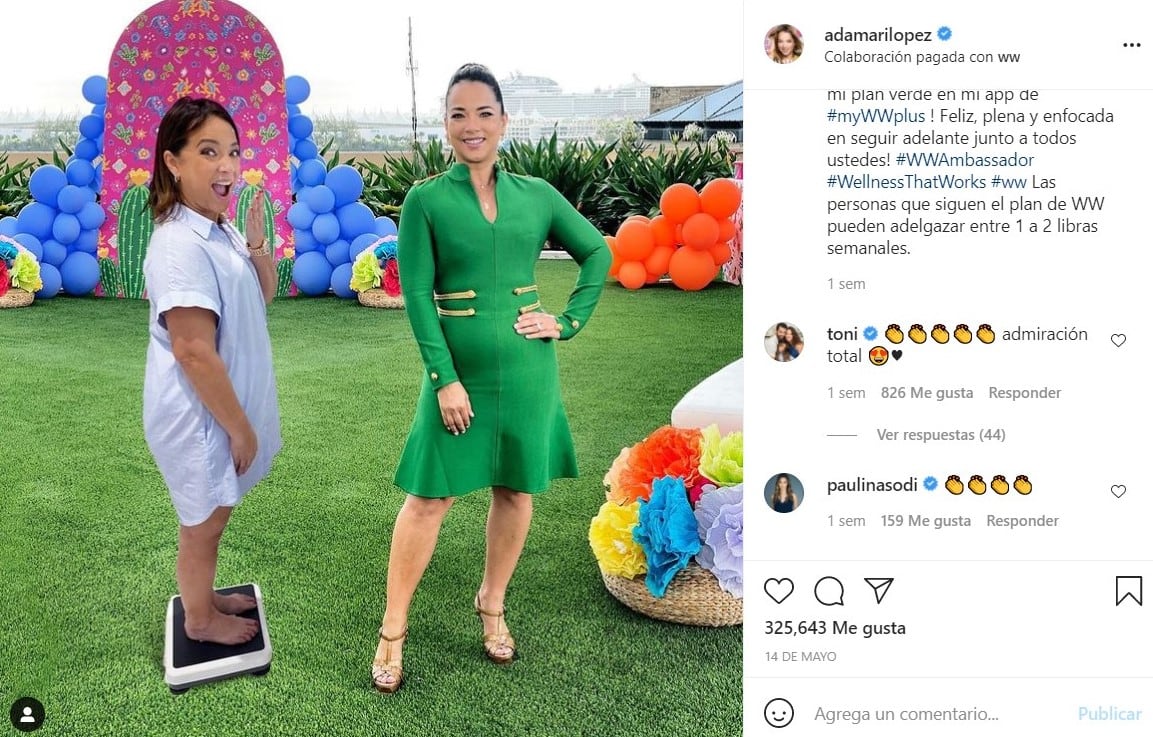 Publicación de Instagram - Adamari López