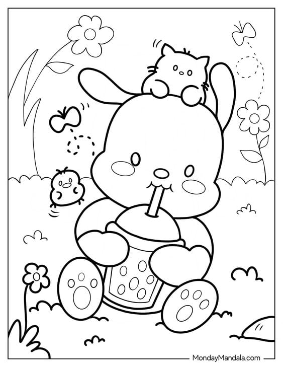 Dibujos de Pochacco para colorear