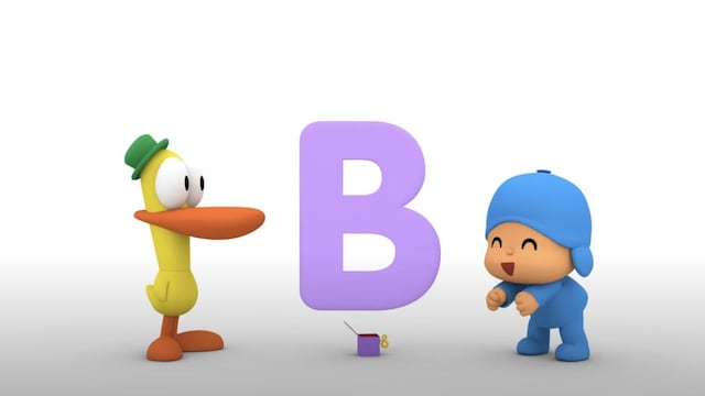 Pocoyó aprende las letras