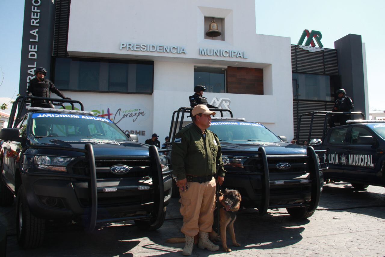 Israel Felix Soto invierte más de 11 mdp para seguridad en Mineral de la Reforma, Hidalgo
