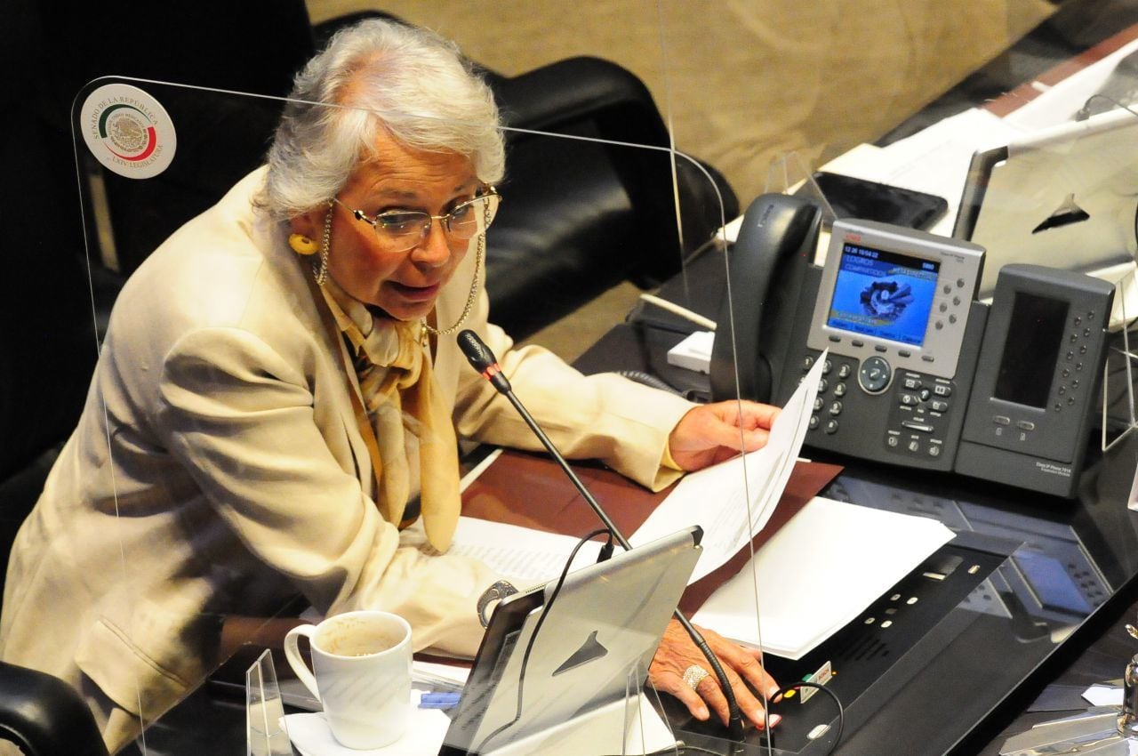 Olga Sánchez Cordero, presidenta del Senado