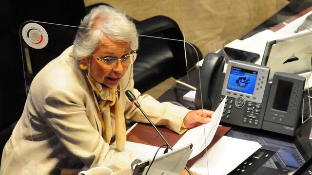 Olga Sánchez Cordero, presidenta del Senado