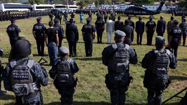 La Policía Federal informó que se busca brindar seguridad y realizar acciones contra la delincuencia organizada. Foto/Notimex