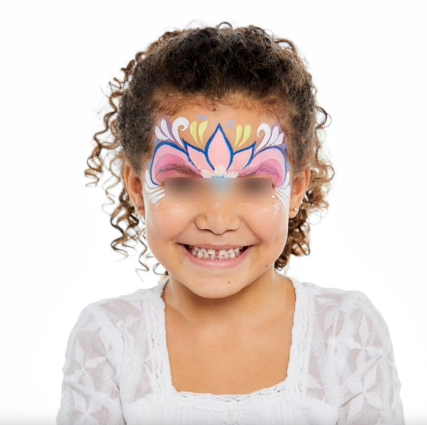Maquillaje infantil de princesa de la primavera