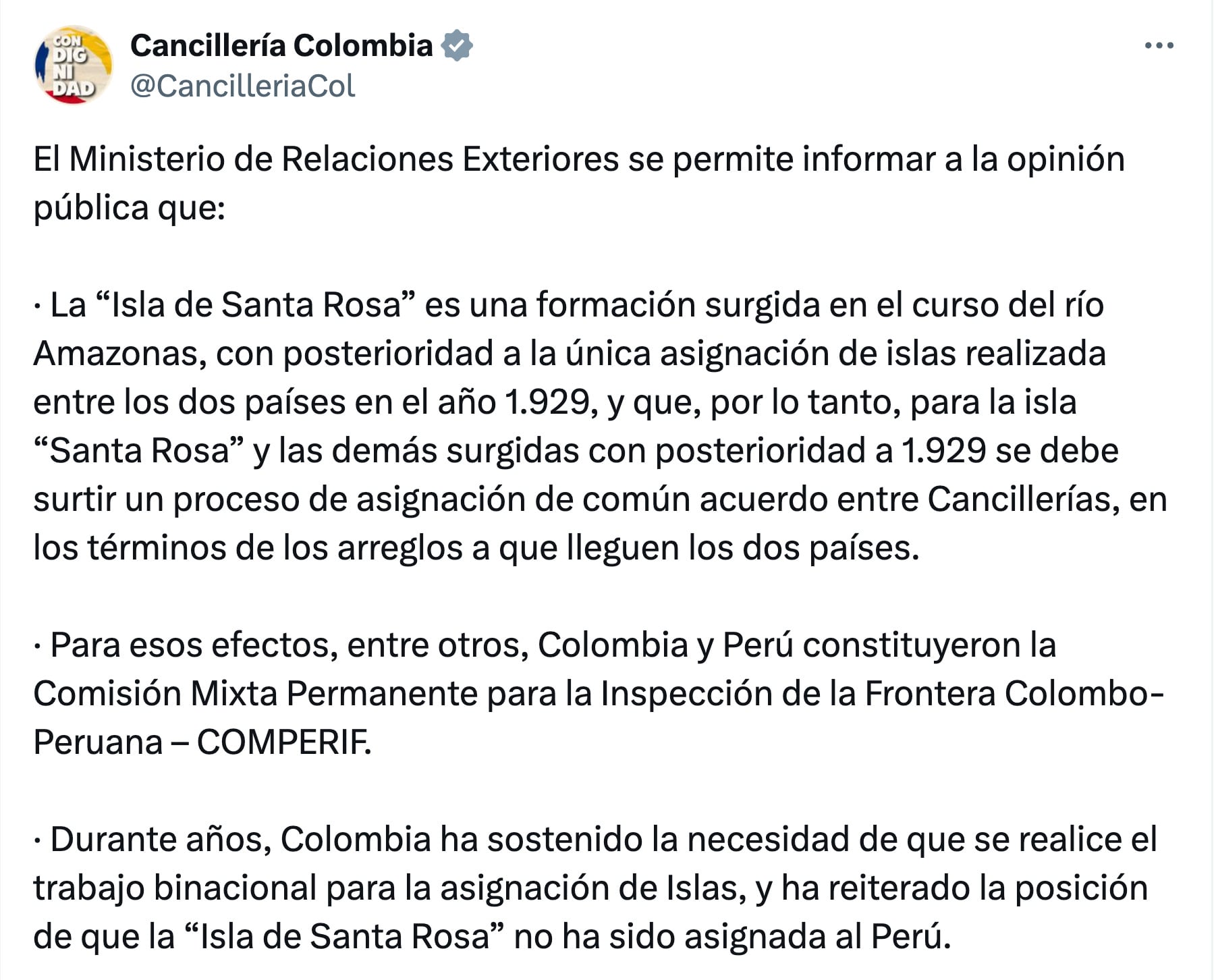 Perú vs Colombia