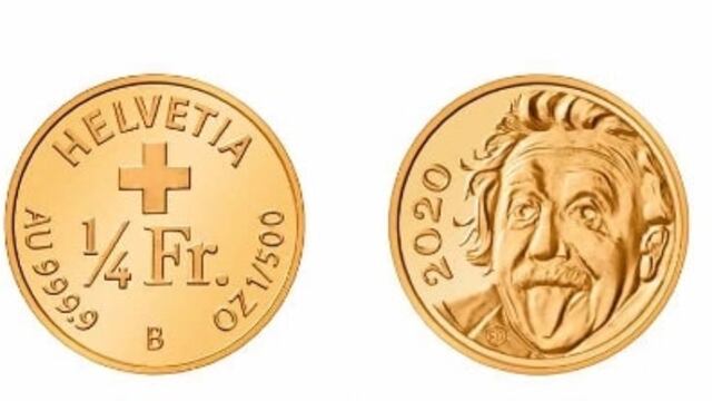 Moneda conmemorativa Albert Einstein