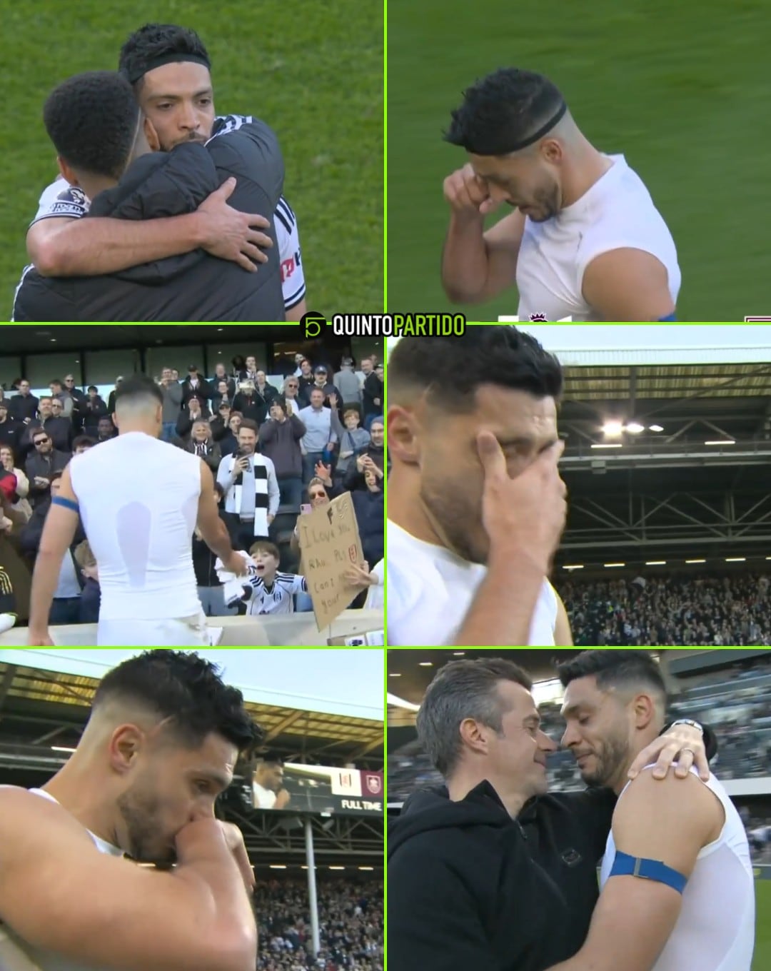 Raúl Jiménez llora tras anotar gol y dedicarlo a su padre