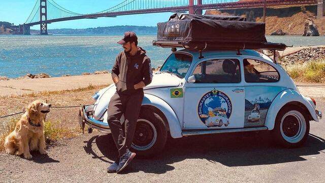 Jesse Koz y su perrito Shurastey