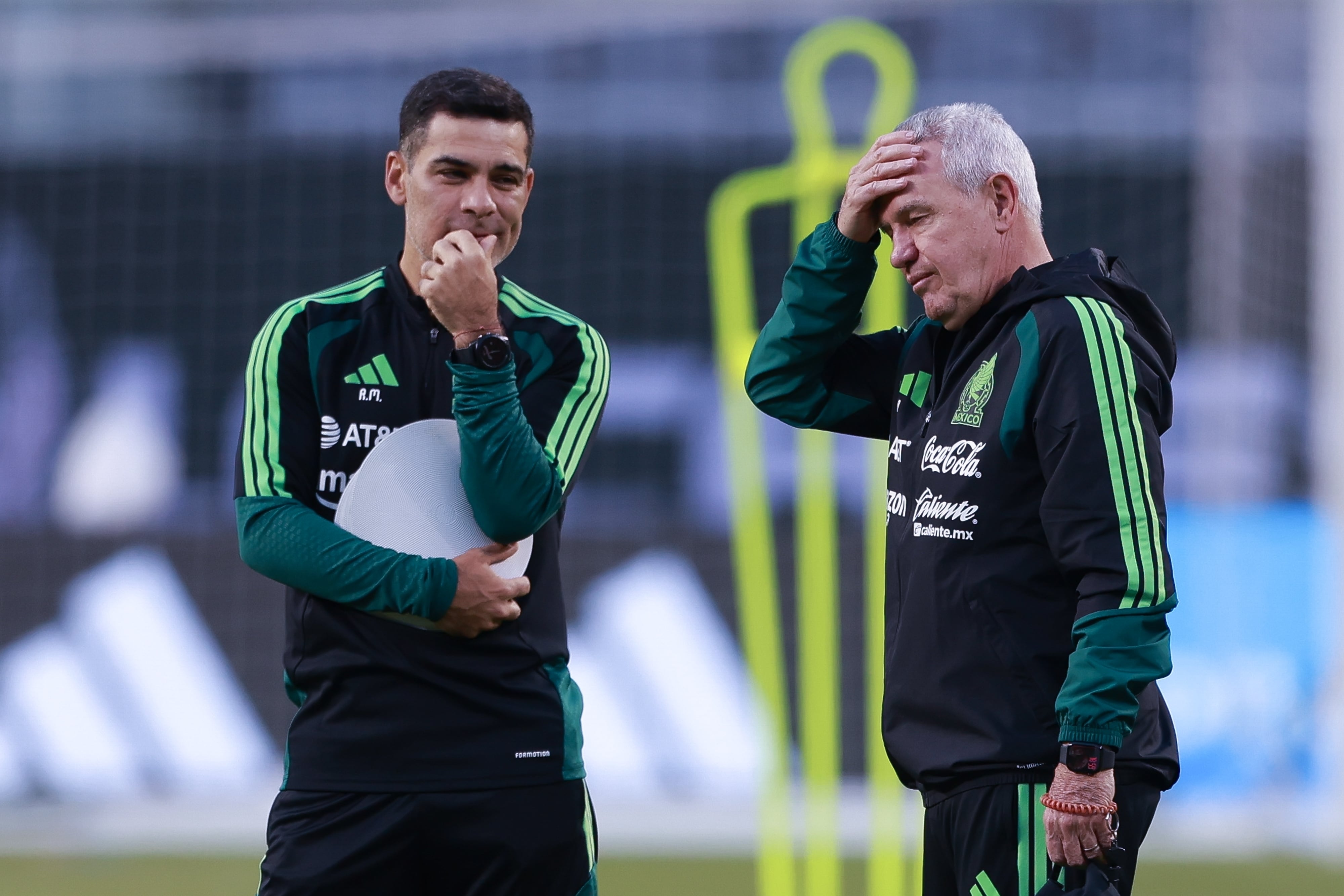 Rafael Márquez y Javier Aguirre