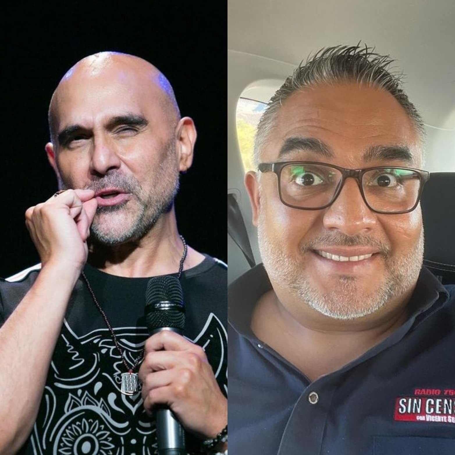 Héctor Suárez Gomís y Vicente Serrano.