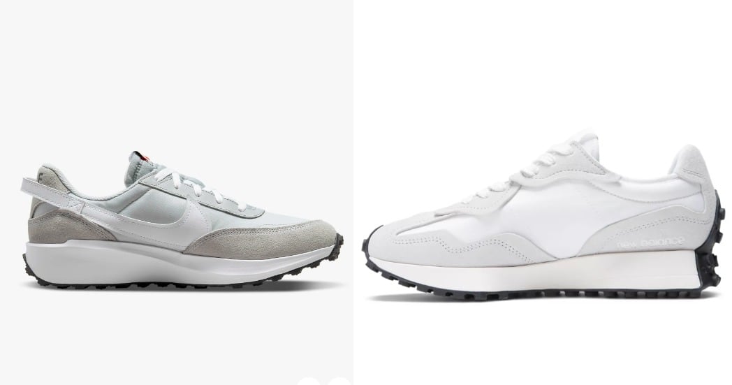 New Balance 327 vs Nike Waffle Debut