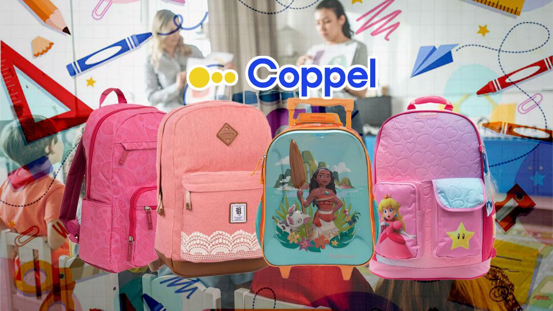 4 mochilas Chenson para niña a precio de oferta en Coppel para el regreso a clases 2025