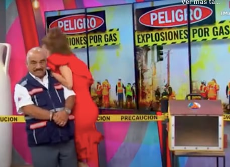 Ingrid Coronado se lleva tremendo susto en Sale el Sol