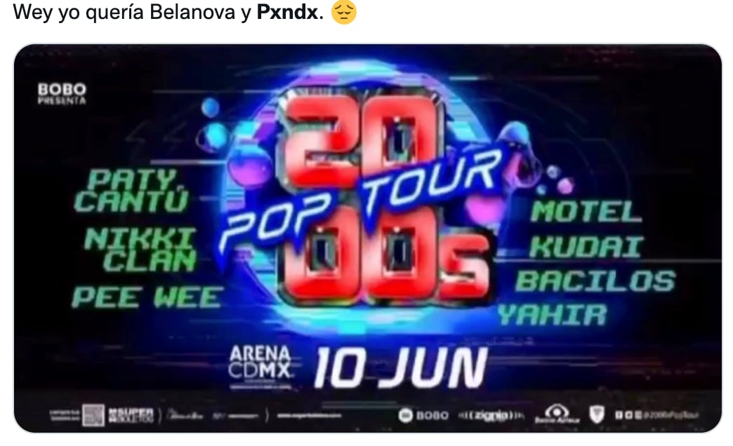 Memes del WWWYFestival Y 2000 Pop Tour