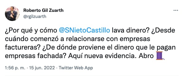 Roberto Gil Zuarth vuelve a lanzarse contra Santiago Nieto