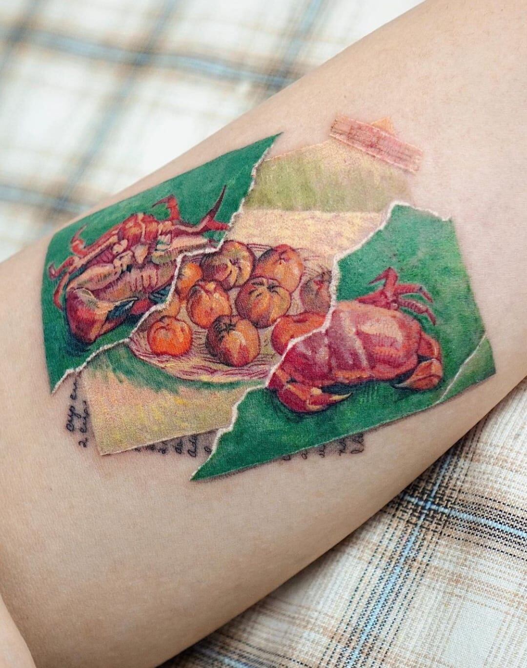 Tatuadora surcoreana asombra con técnica de acuarela