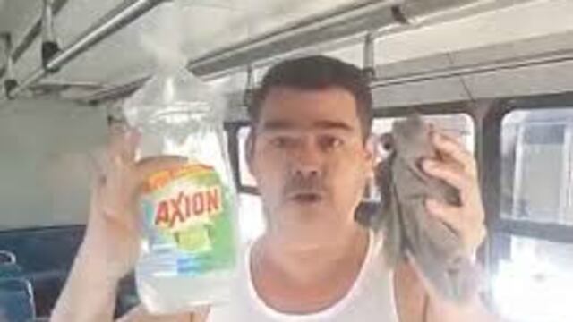 Desinfecta su microbus