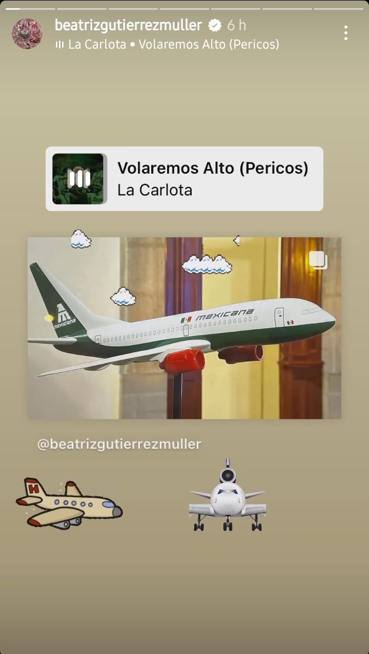 Beatriz Gutiérrez Müller celebra el renacer de Mexicana
