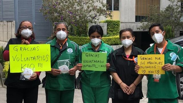 Personal de limpieza.