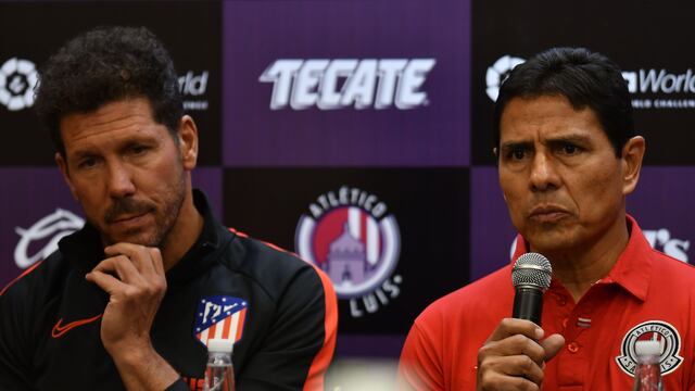 Diego Simeone y Alfonso Sosa