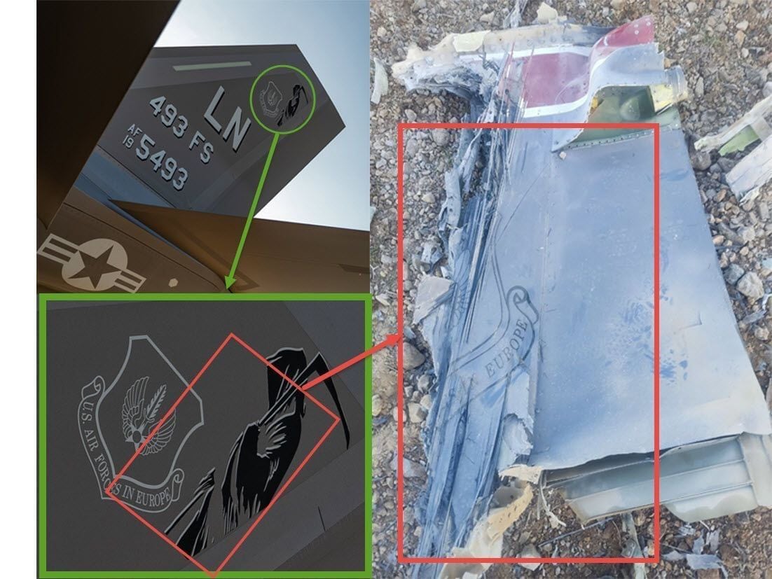 Difunden fotos del avión de Estados Unidos que Irán derrumbó.