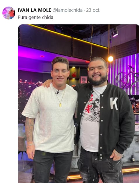 Agustín Fernández con 'La Mole'