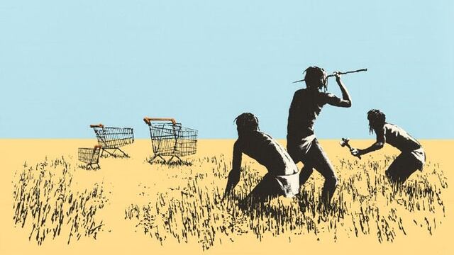 Trolley Hunters POW Edition. Banksy, 2017.