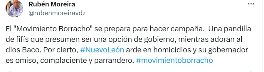 Rubén Moreira Movimiento Borracho