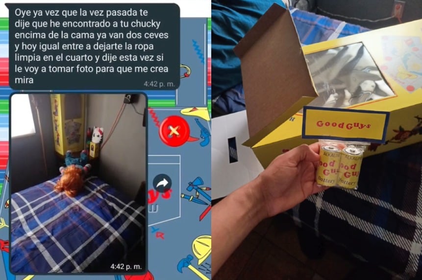 Usuario de TikTok asegura que su muñeco Chucky se mueve y camina solo sin usar pilas