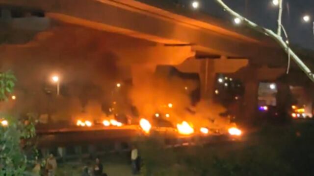 Bloqueo en Autopista México-Puebla