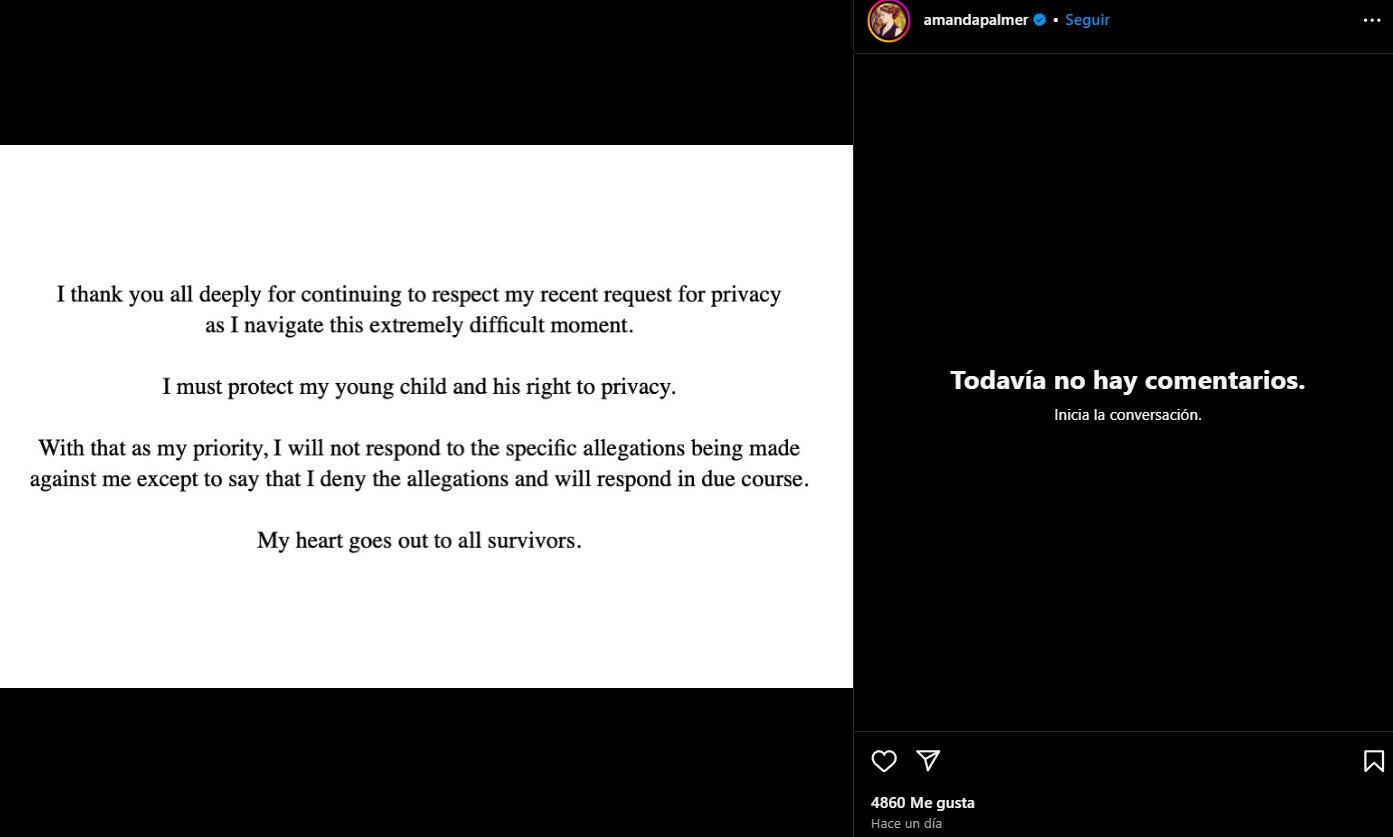 Amanda Palmer, exesposa de Neil Gaiman