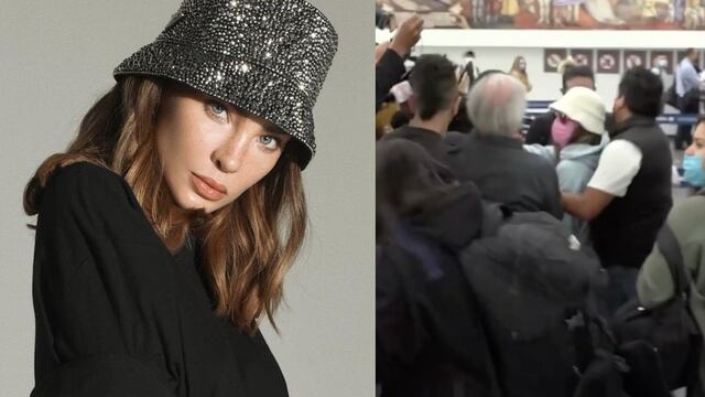 Belinda en el Aeropuerto Internacional de la Ciudad de México