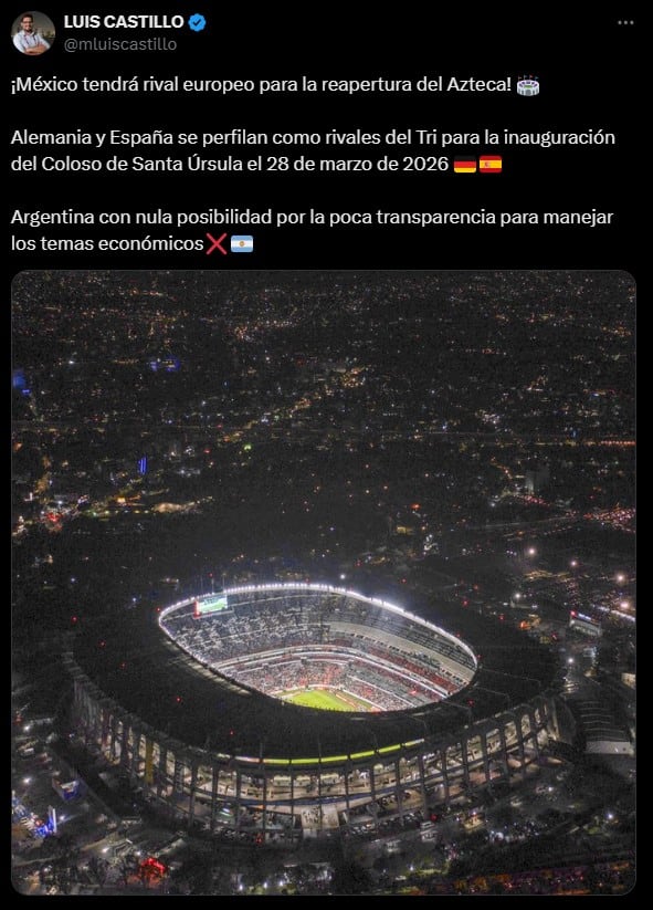 España o Alemania podrían enfrentar a la Selección Mexicana