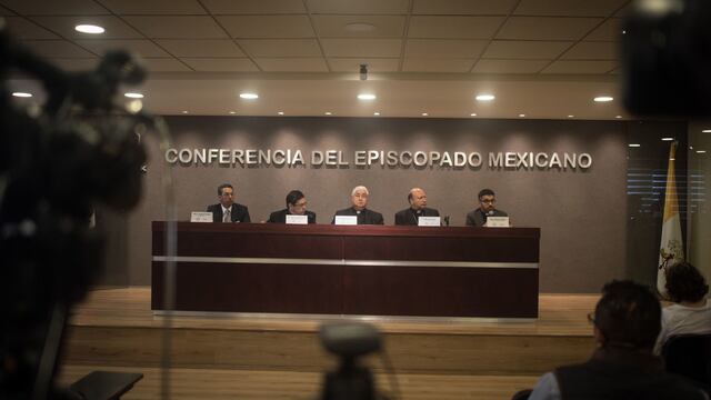 El Episcopado Mexicano en conferencia de prensa.