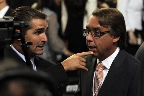 Emilio Azcárraga y Bernardo Gómez