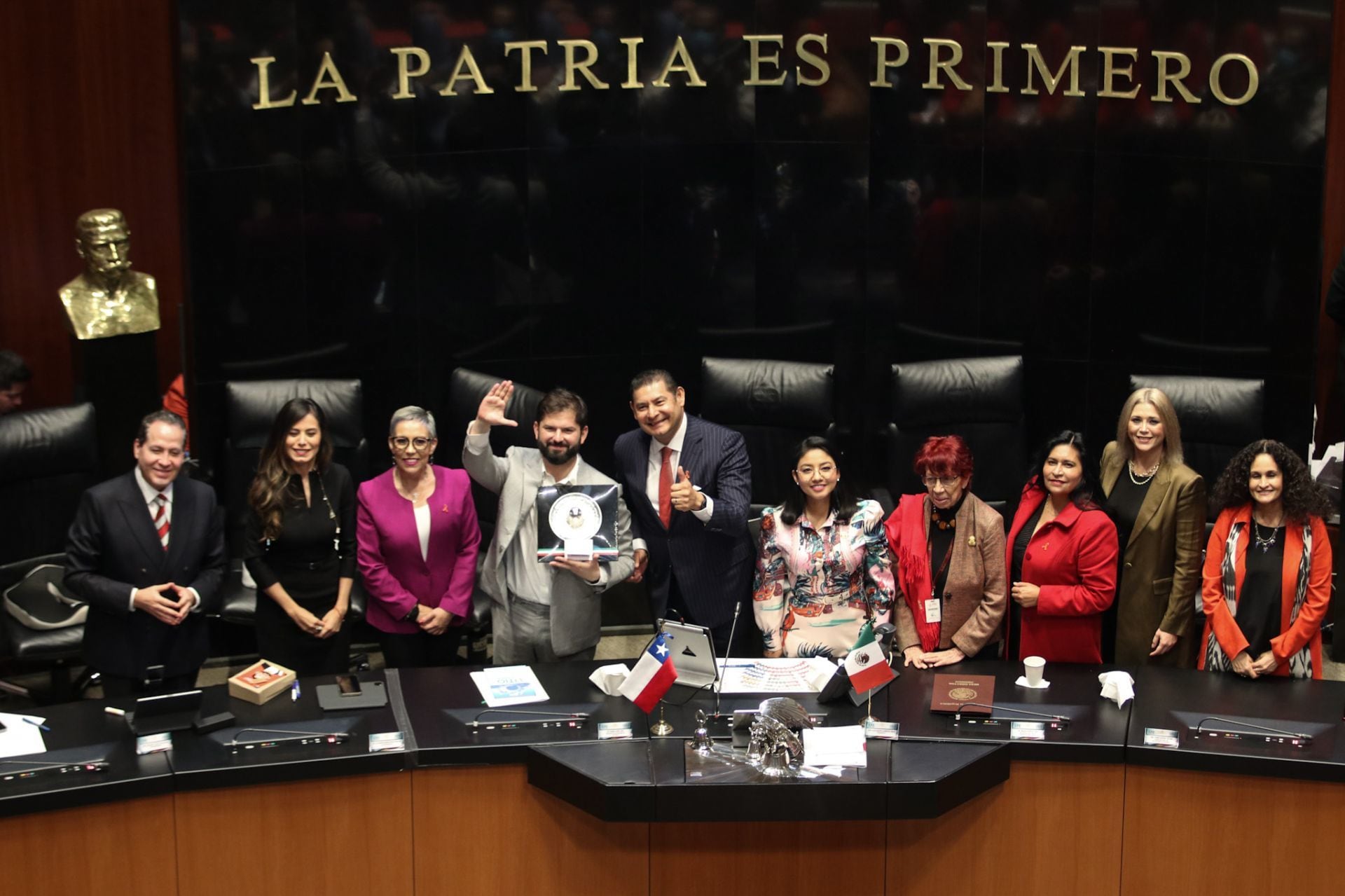 Gabriel Boric, presidente de Chile, pide en México no ignorar los crímenes en Nicaragua