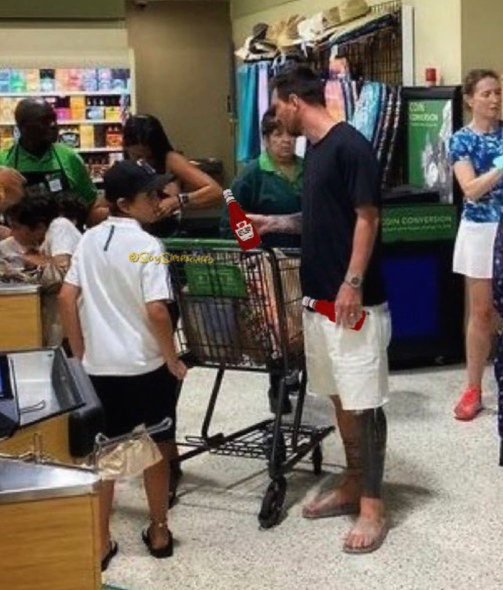 memes messi y antonela