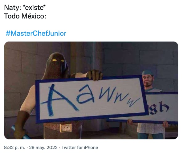 Meme de Naty finalista en MasterChef Junior 2022