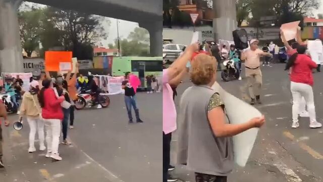 Bloquean tramo en la autopista Urbana Sur en protesta por desaparición de Lesly Martínez Colín