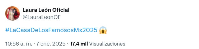 Laura León confirma su participación en La Casa de los Famosos México 2025