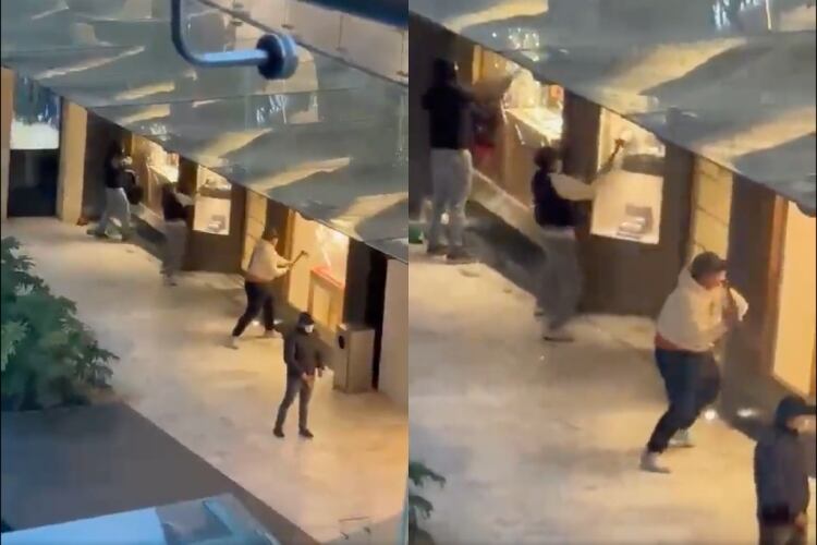 ¿Qué pasó en la joyería Berger de Plaza Antara Polanco? Sujetos asaltan la tienda; destruyen vidrios (VIDEO)