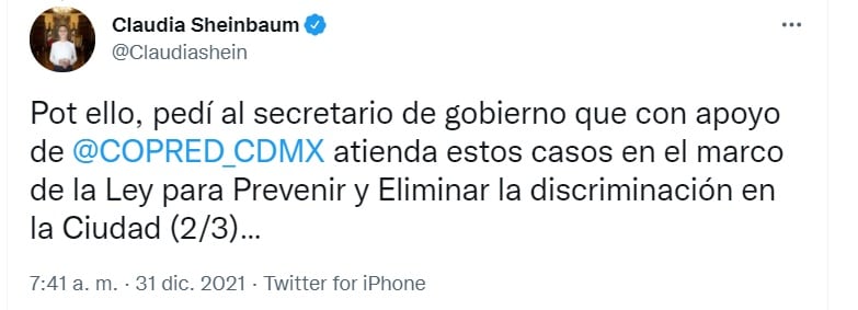 Claudia Sheinbaum sobre caso Six Flags