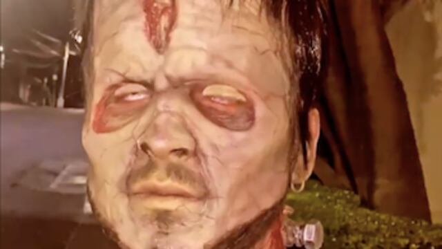 Christian Nodal como el Señor Frankenstein