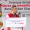 Sergio Céspedes presidió el arranque de la Rehabilitación de la Avenida San Claudio